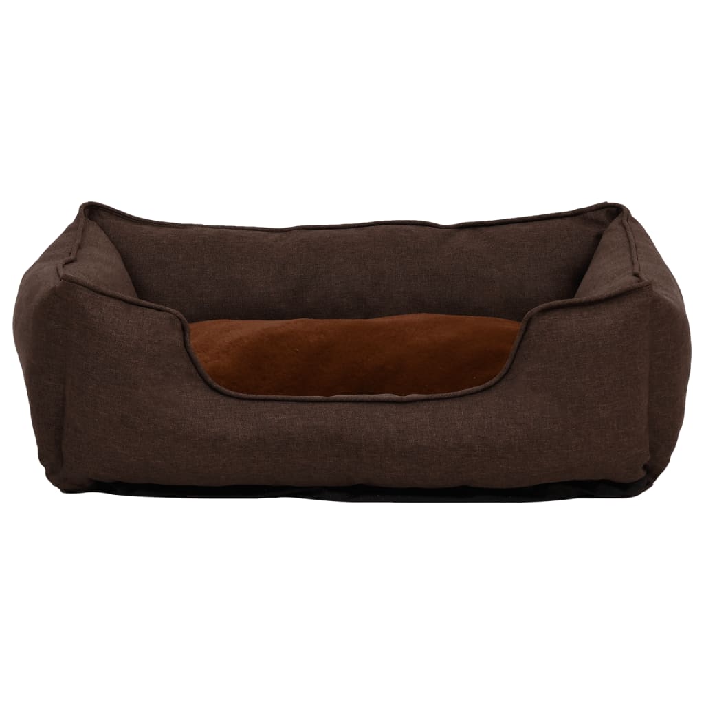 Hondenmand linnen-look 85,5x70x23 cm fleece