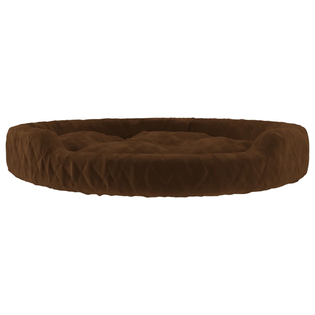 Lit pour chien 90x70x23 cm peluche marron