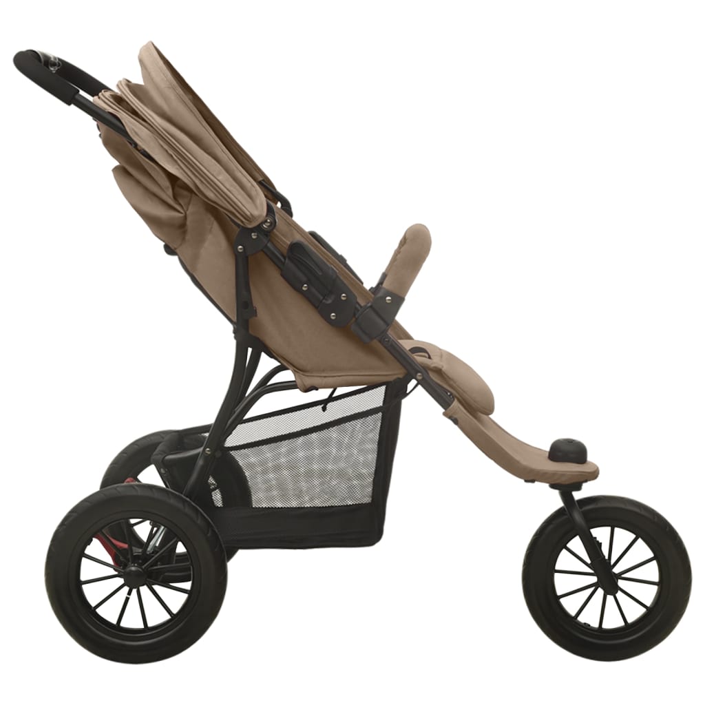 Kinderwagen staal antracietkleurig