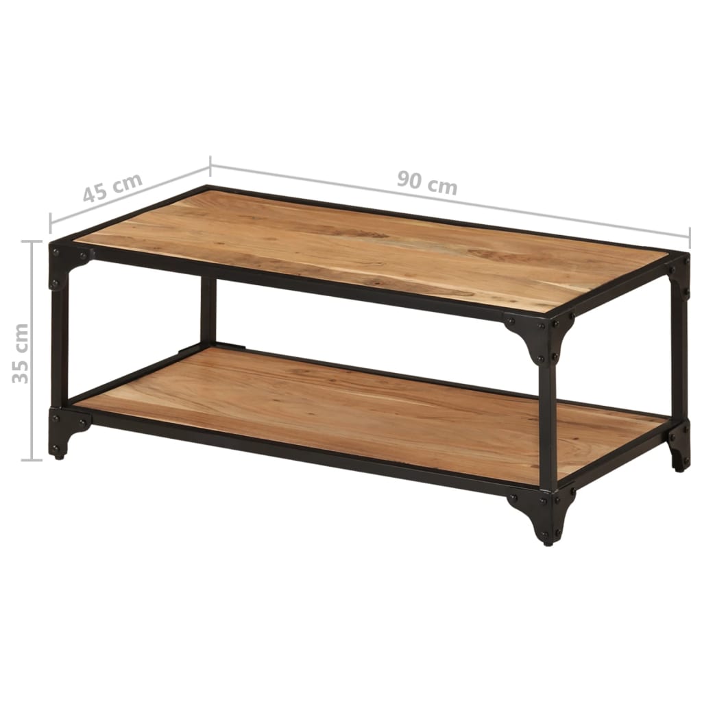 Table basse 60x60x35 cm en manguier massif