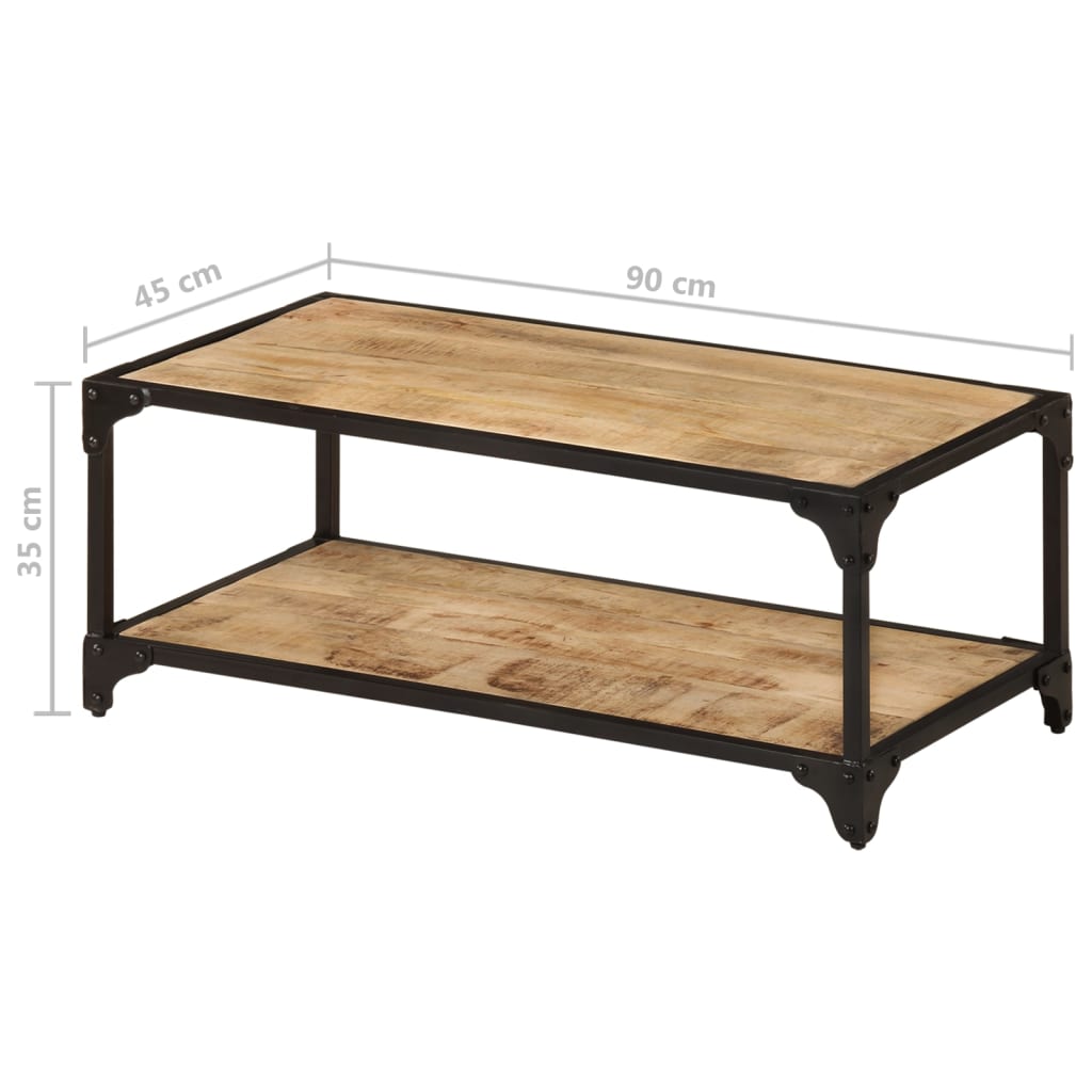 Table basse 60x60x35 cm en manguier massif