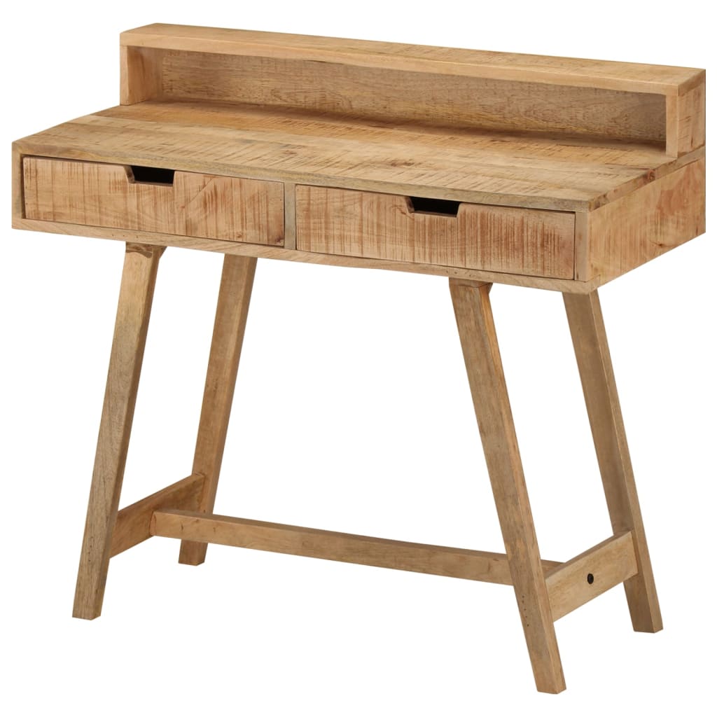 Bureau 100x45x90 cm bois de manguier brut massif