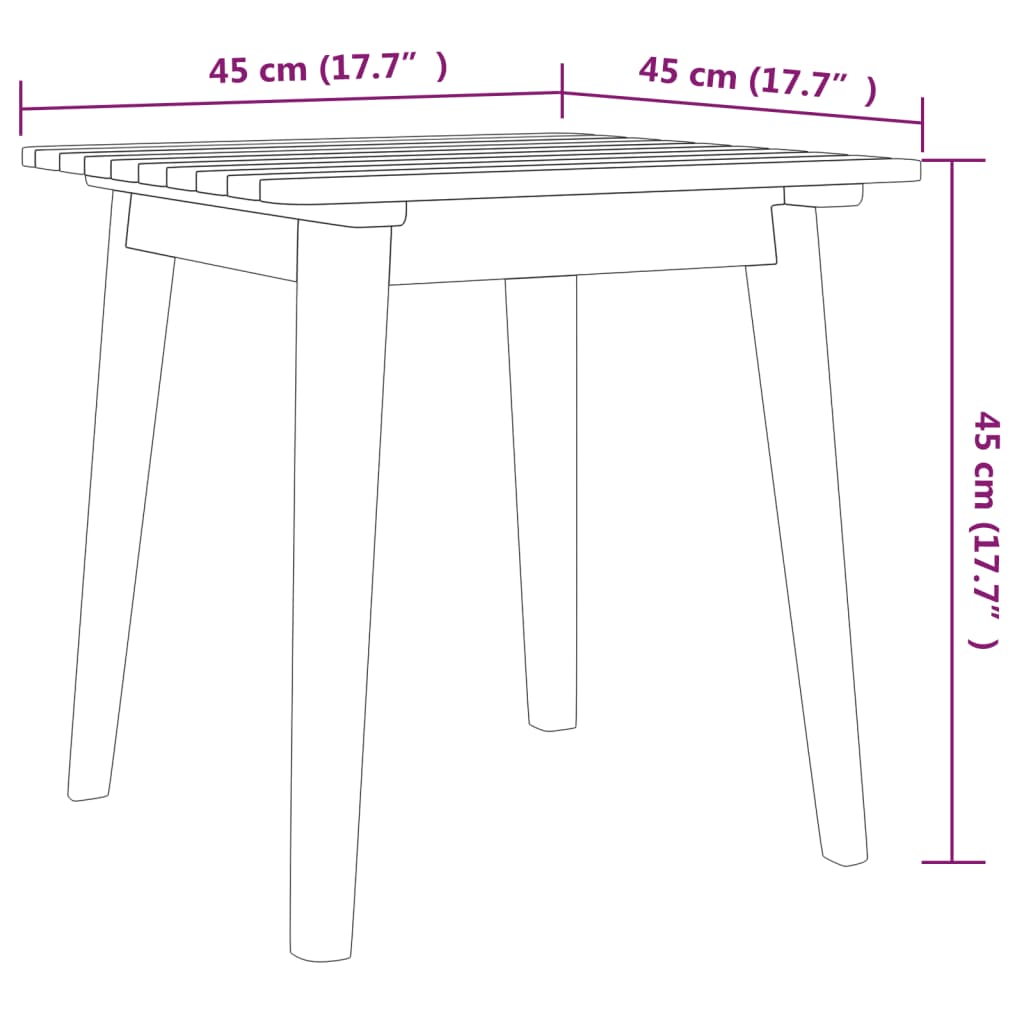 Tuinstoelen 2 st massief acaciahout