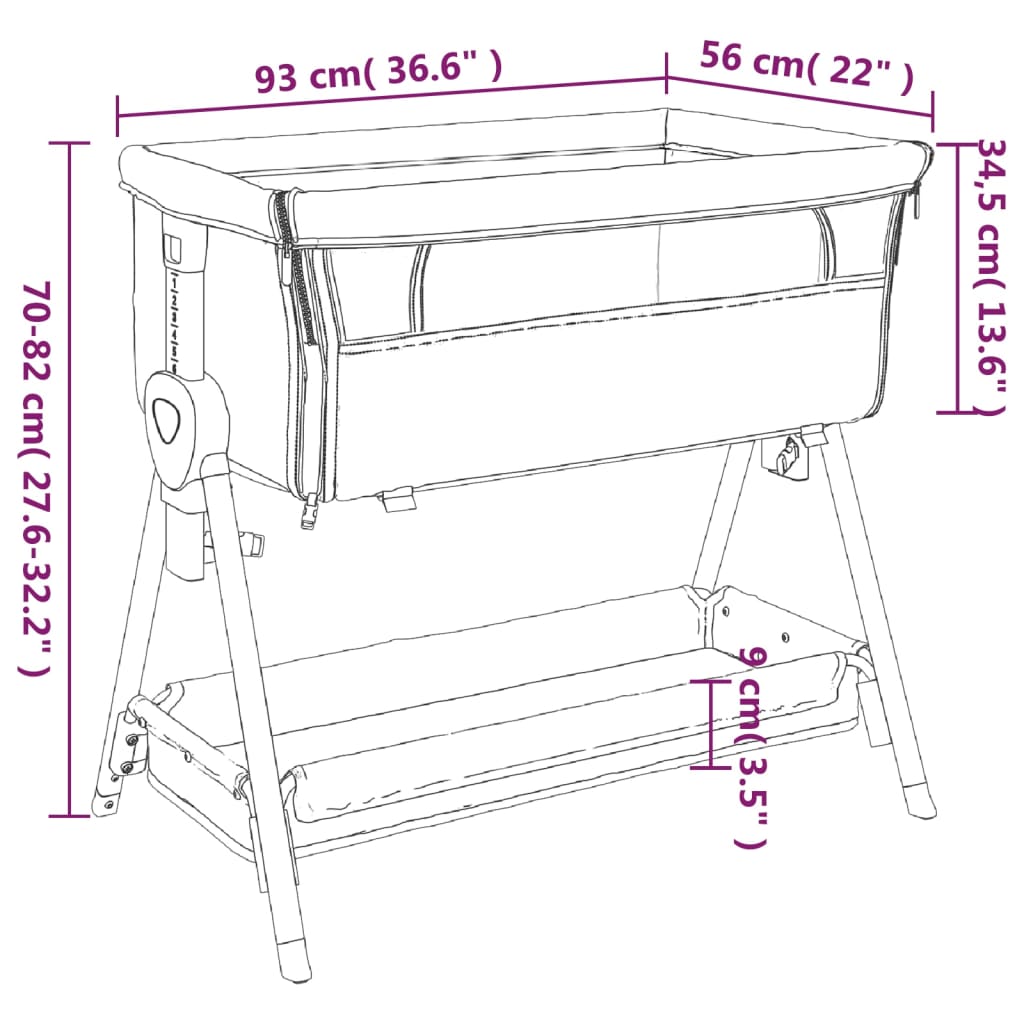 Lit bébé avec linge de matelas