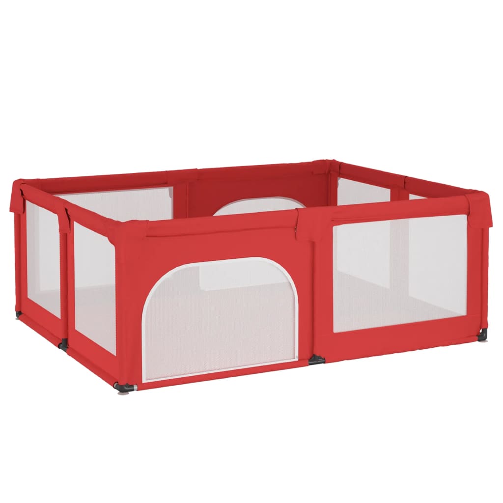 Coffret bébé 2 portes tissu oxford rouge