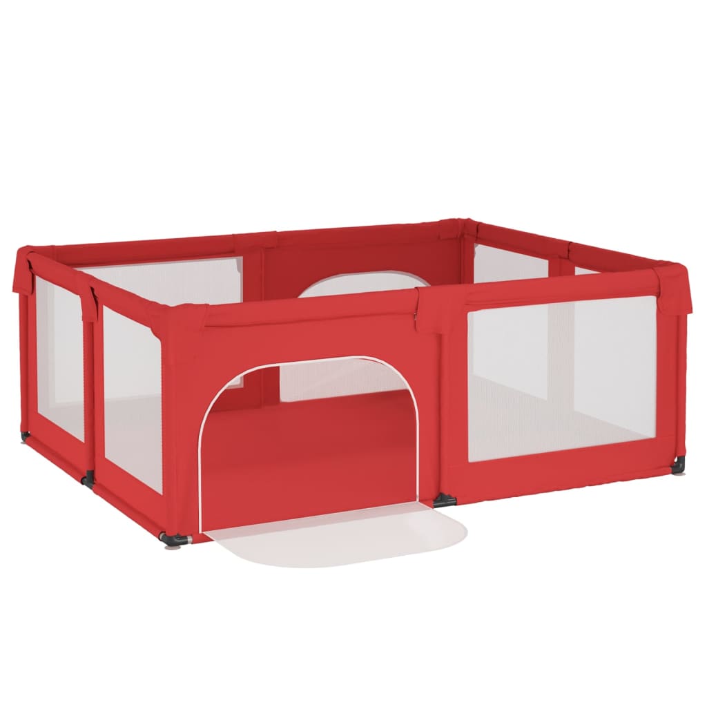 Coffret bébé 2 portes tissu oxford rouge