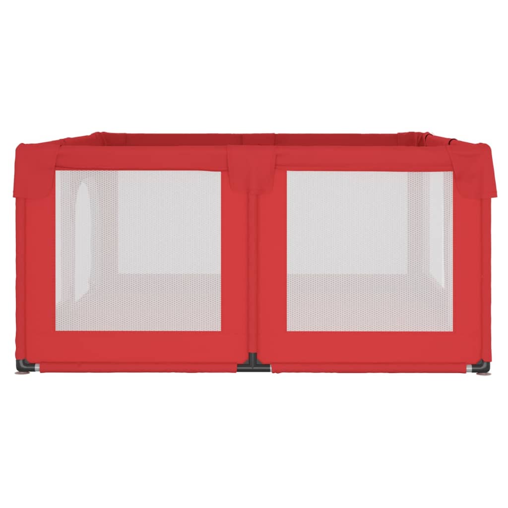 Coffret bébé 2 portes tissu oxford rouge