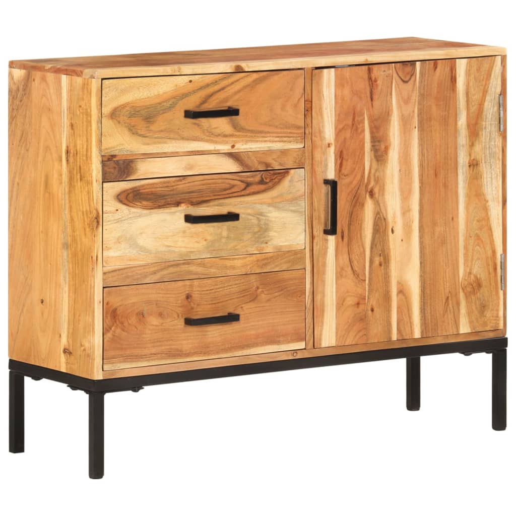 Buffet 88x30x73 cm en bois massif recyclé