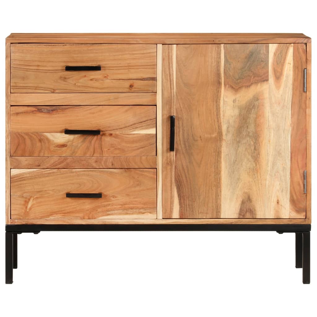 Buffet 88x30x73 cm en bois massif recyclé