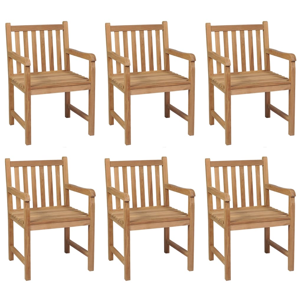 Chaises de jardin 4 pcs avec coussins verts en bois de teck massif