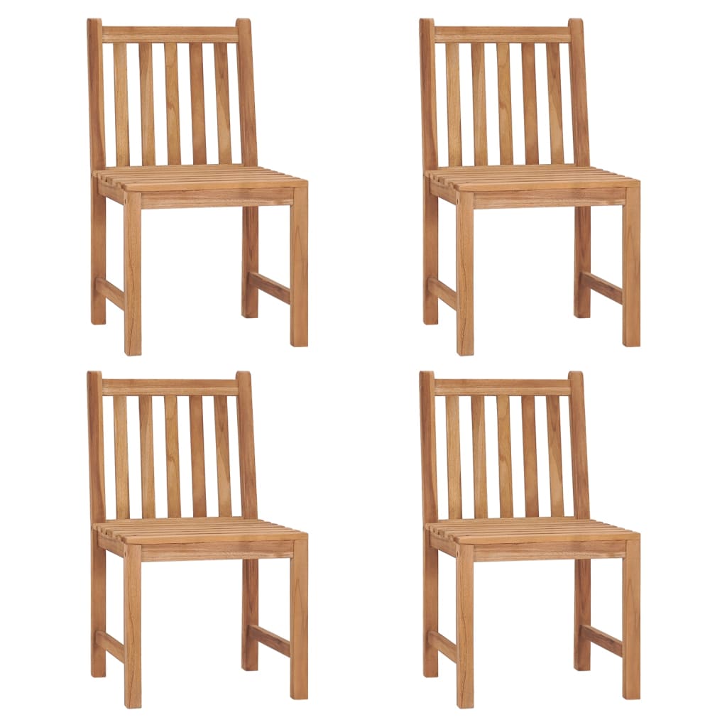 Chaises de jardin 6 pcs en bois de teck massif