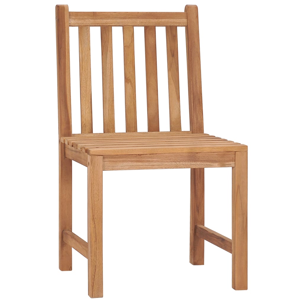 Chaises de jardin 6 pcs en bois de teck massif