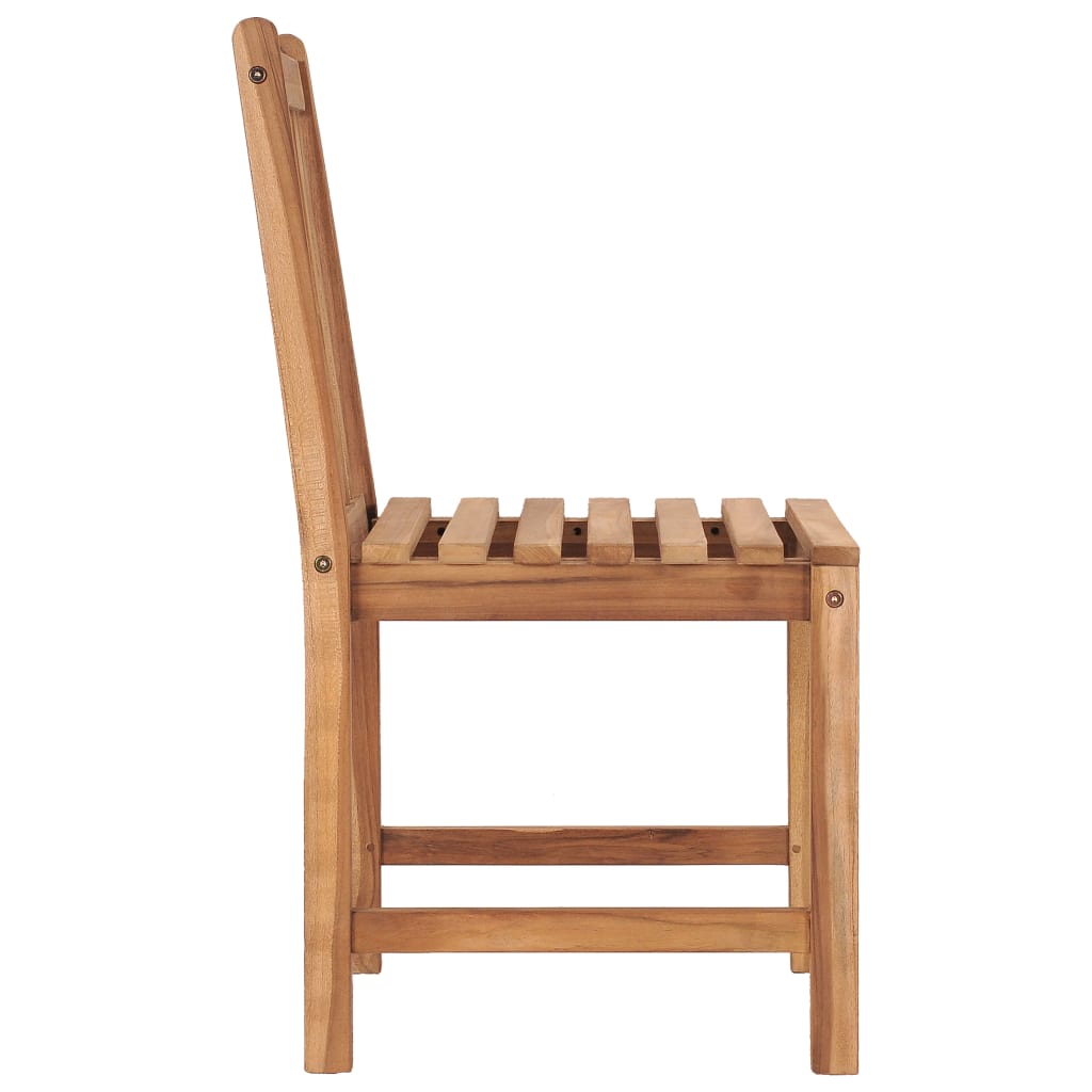 Chaises de jardin 6 pcs en bois de teck massif