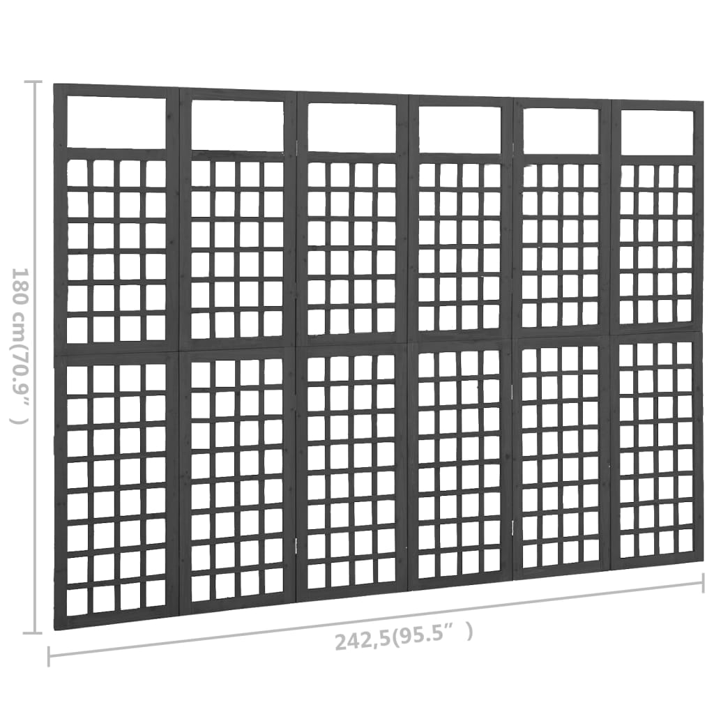 Kamerscherm/trellis met 4 panelen161x180 cm vurenhout