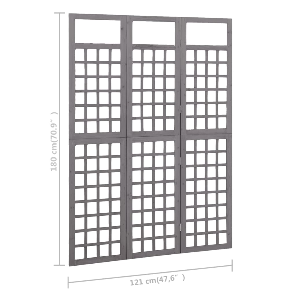 Kamerscherm/trellis met 4 panelen161x180 cm vurenhout