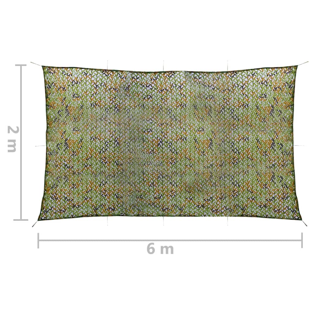 Filet de camouflage avec sac de rangement 2x6 m