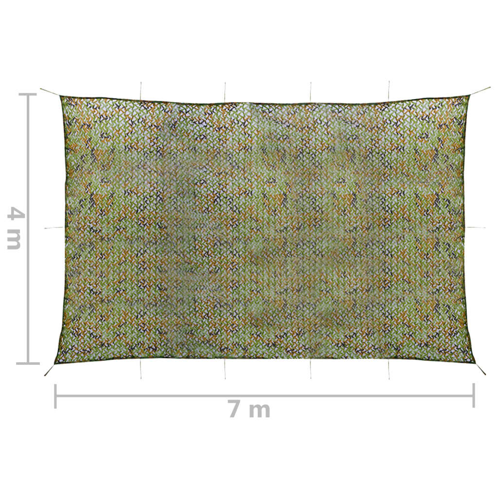 Filet de camouflage avec sac de rangement 2x6 m