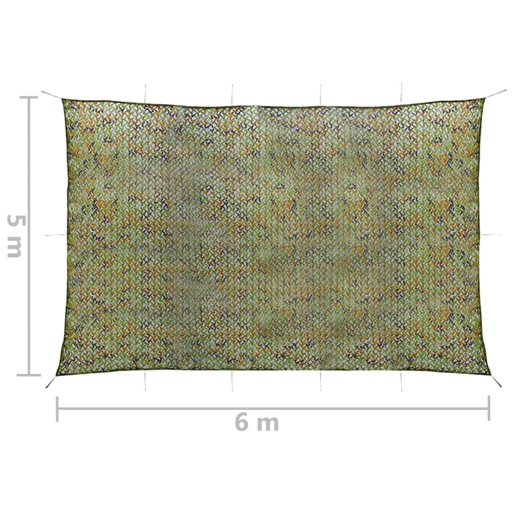 Filet de camouflage avec sac de rangement 2x6 m