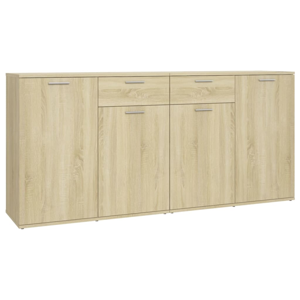 Dressoir 80x36x75 cm bewerkt hout