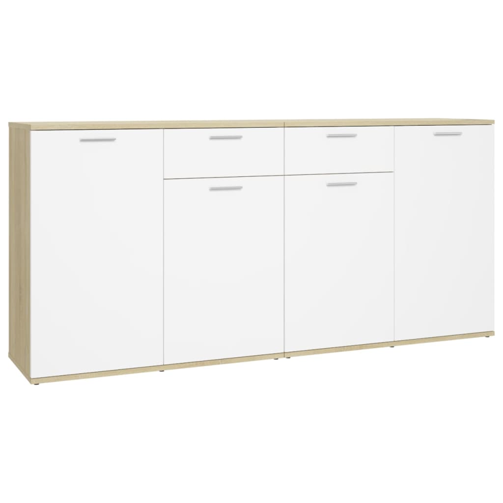 Dressoir 80x36x75 cm bewerkt hout