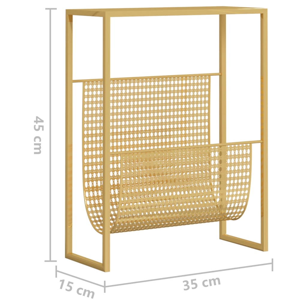 Porte-revues 35x15x45 cm en acier