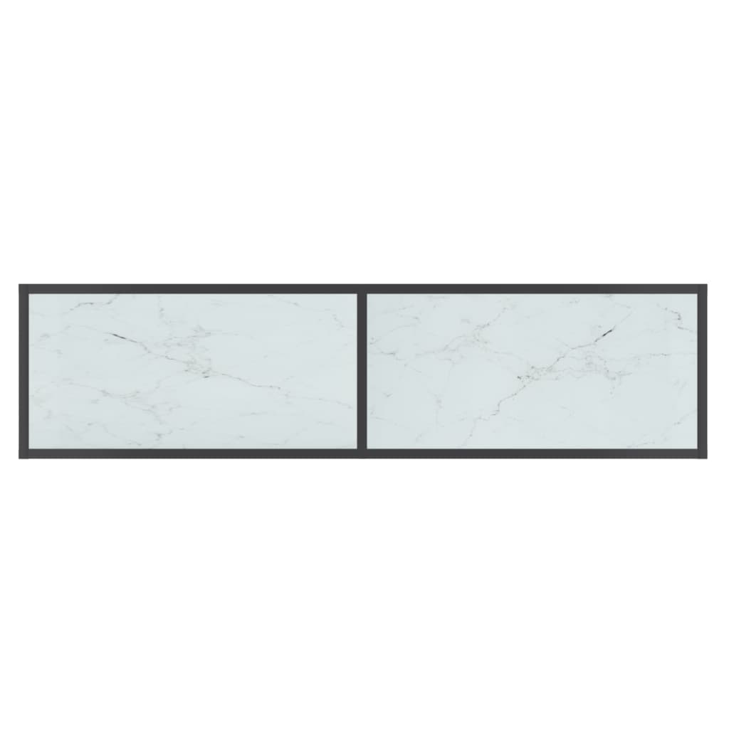 Wandtafel 140x35x75,5 cm gehard glas transparant