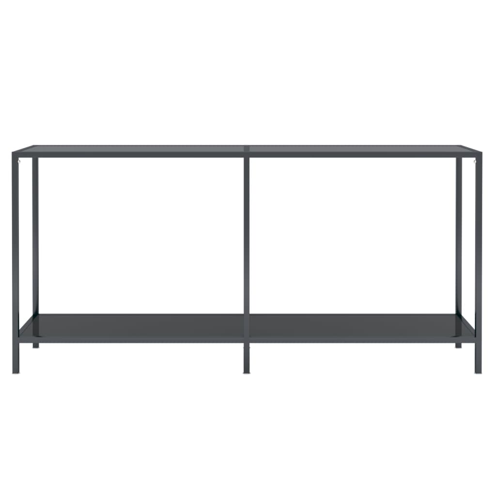 Wandtafel 140x35x75,5 cm gehard glas transparant