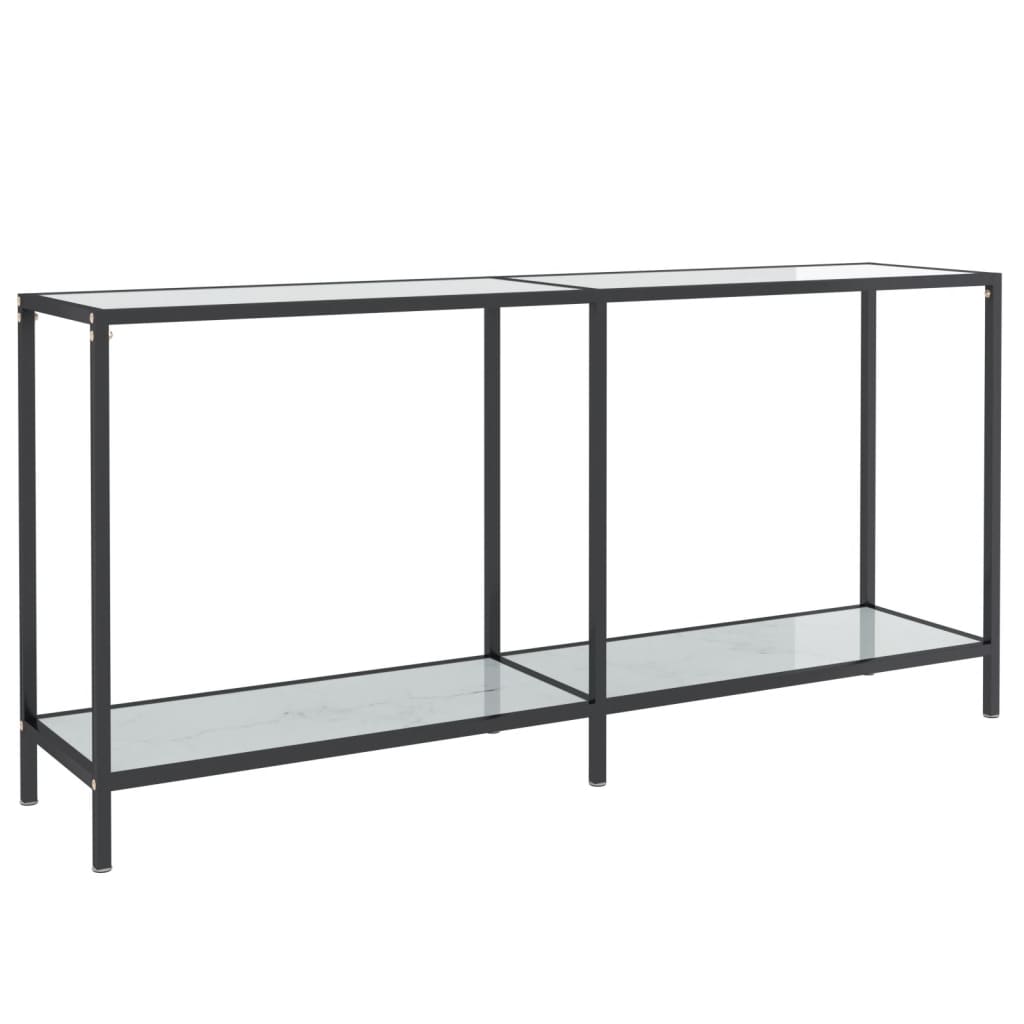 Wandtafel 140x35x75,5 cm gehard glas transparant