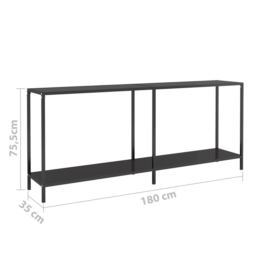 Wandtafel 160x35x75,5 cm gehard glas