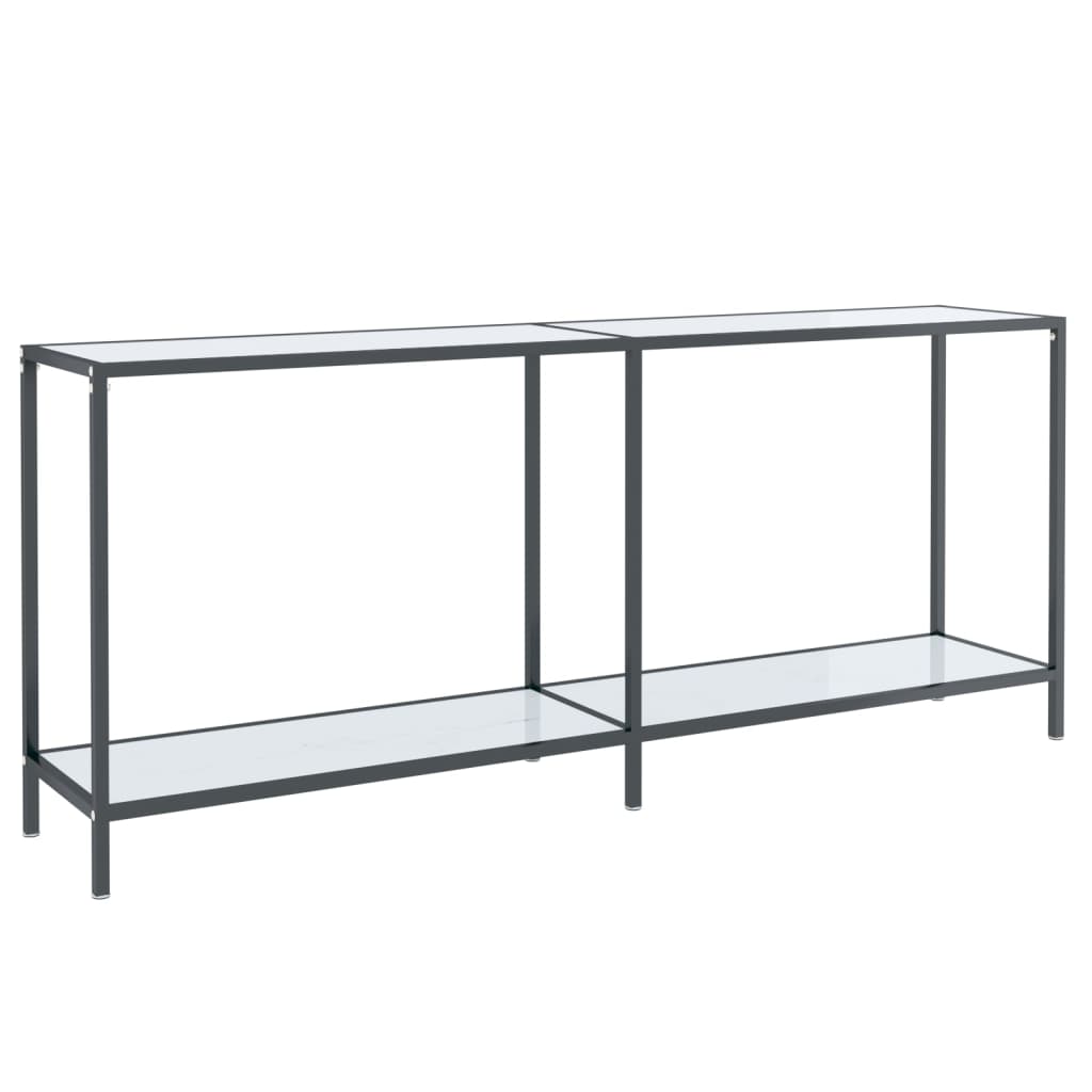 Wandtafel 140x35x75,5 cm gehard glas transparant