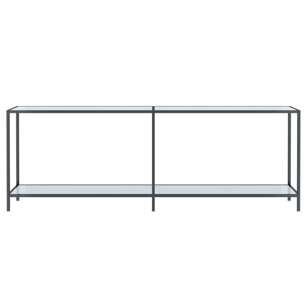 Wandtafel 140x35x75,5 cm gehard glas transparant