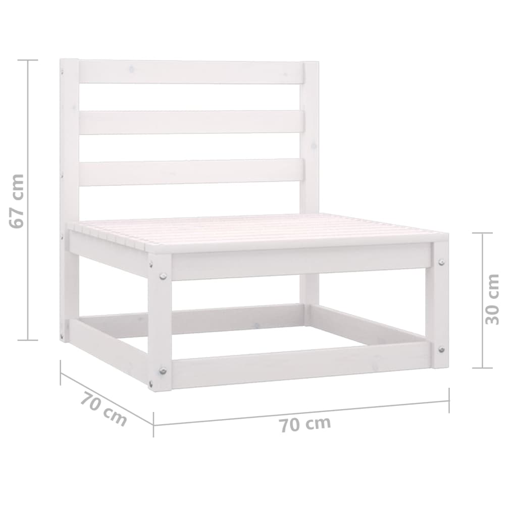 3-delige Loungeset massief grenenhout