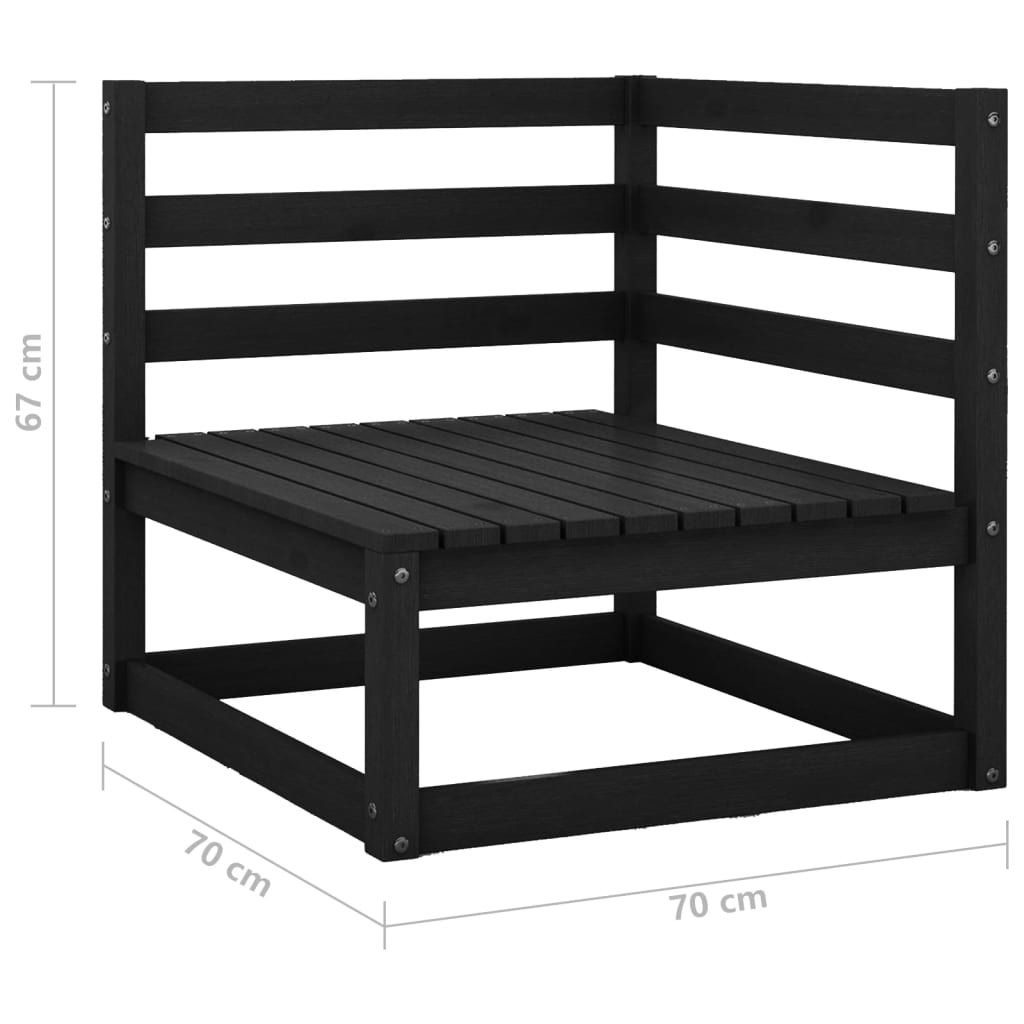 Tuinbank 2-zits massief grenenhout