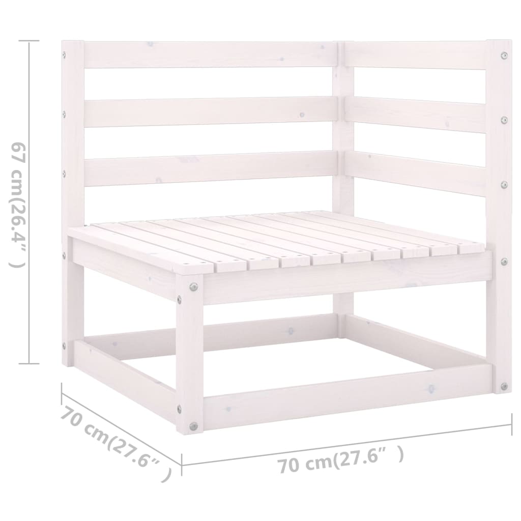 3-delige Loungeset massief grenenhout