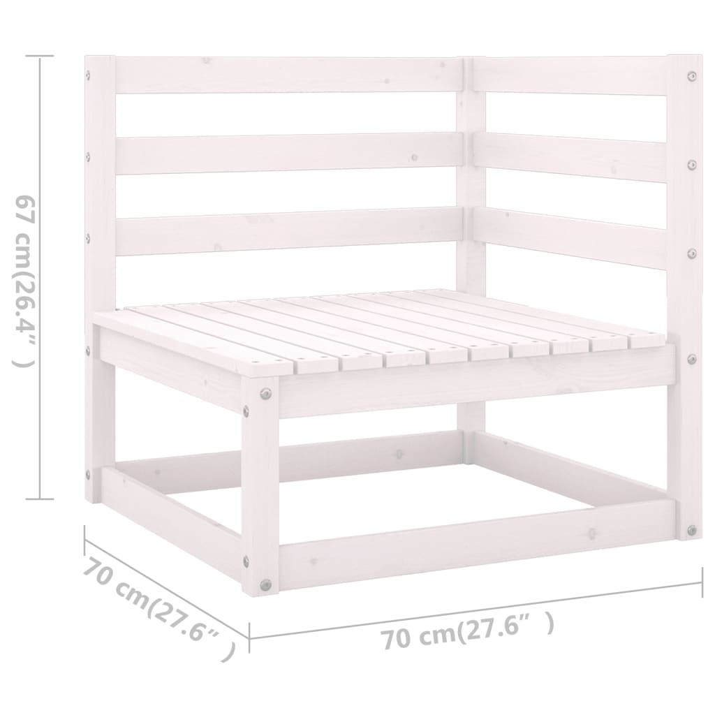 7-delige Loungeset massief grenenhout