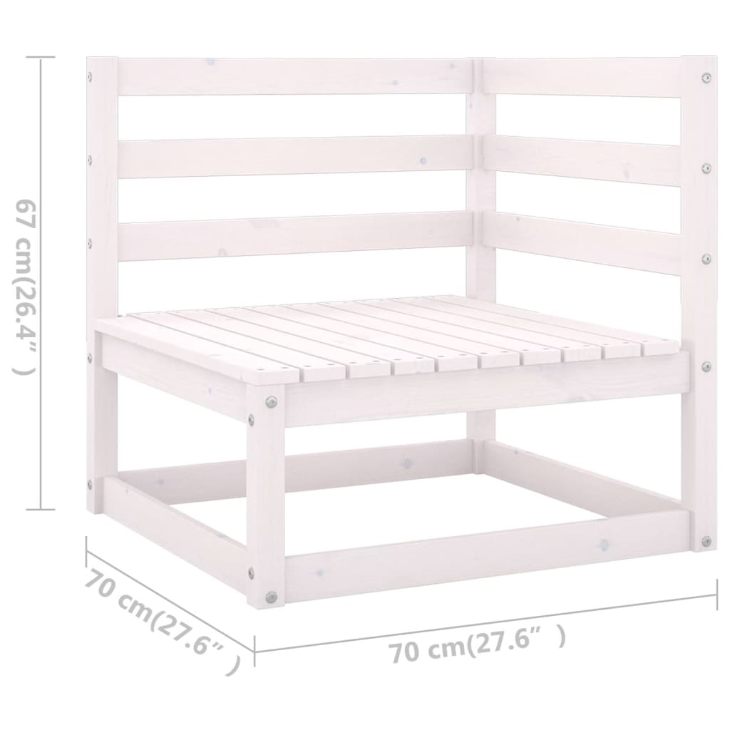 9-delige Loungeset massief grenenhout