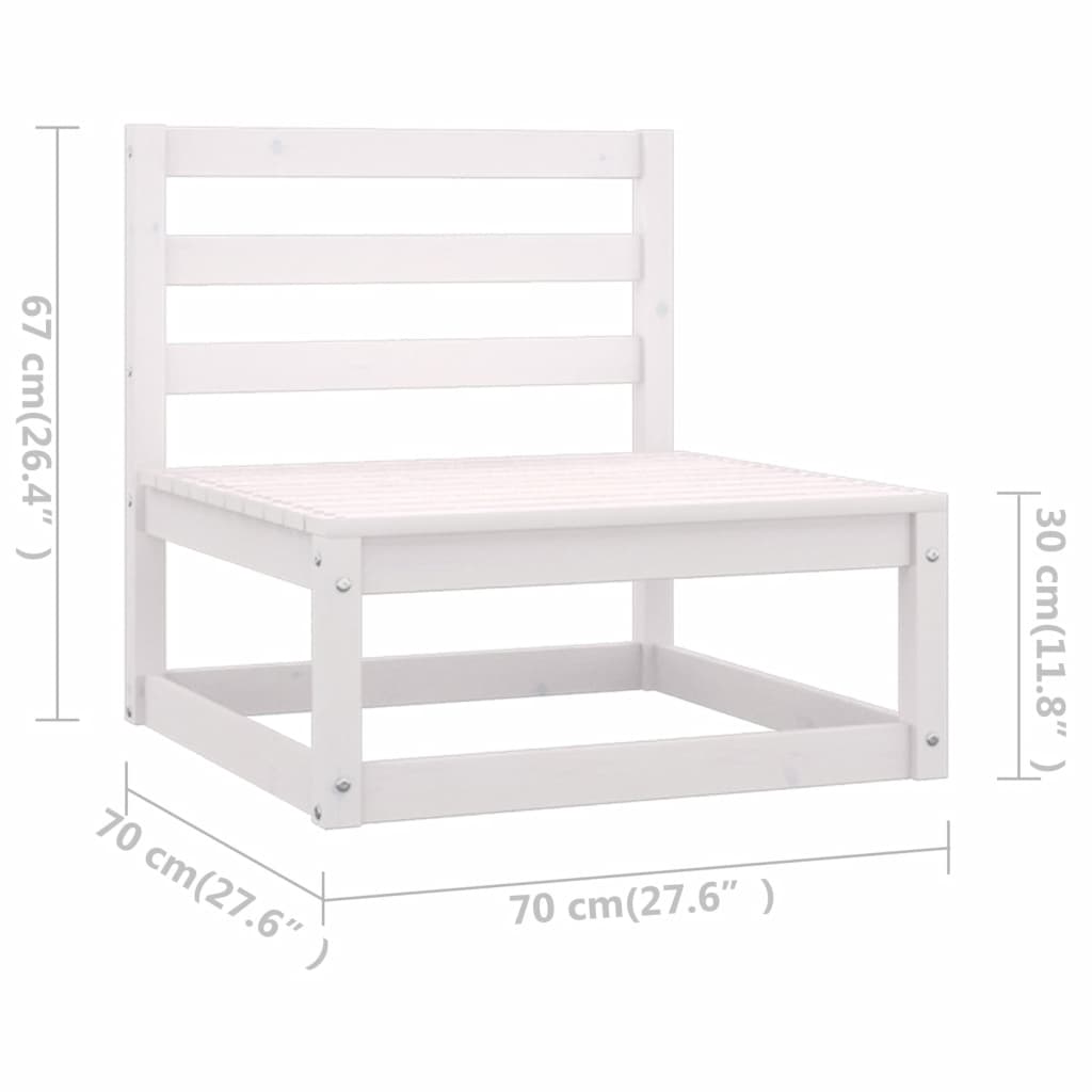 12-delige Loungeset met kussens massief grenenhout