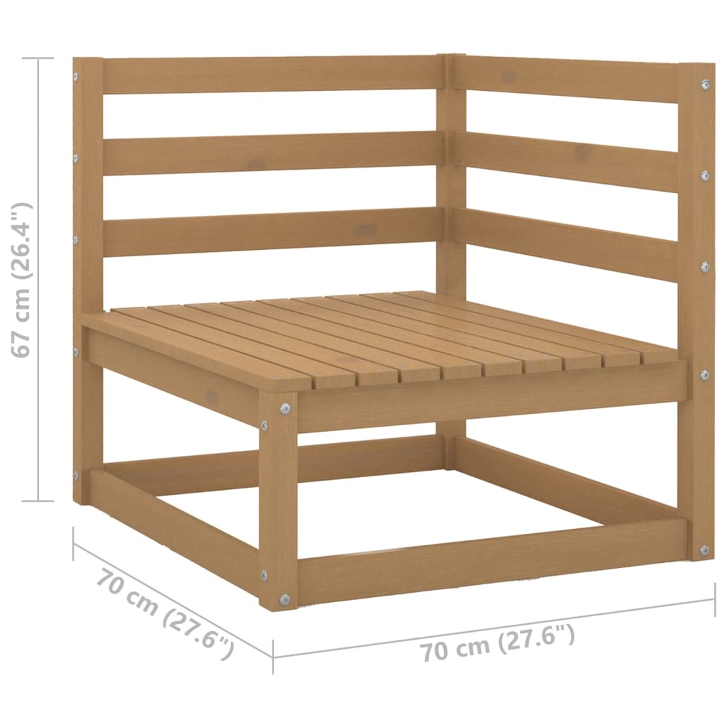 Banc de jardin 3 places en pin massif