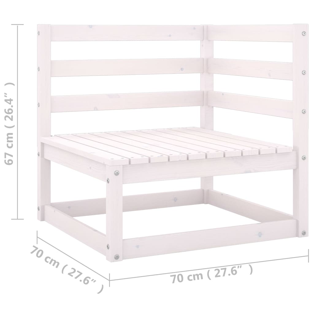 4-delige Loungeset massief grenenhout