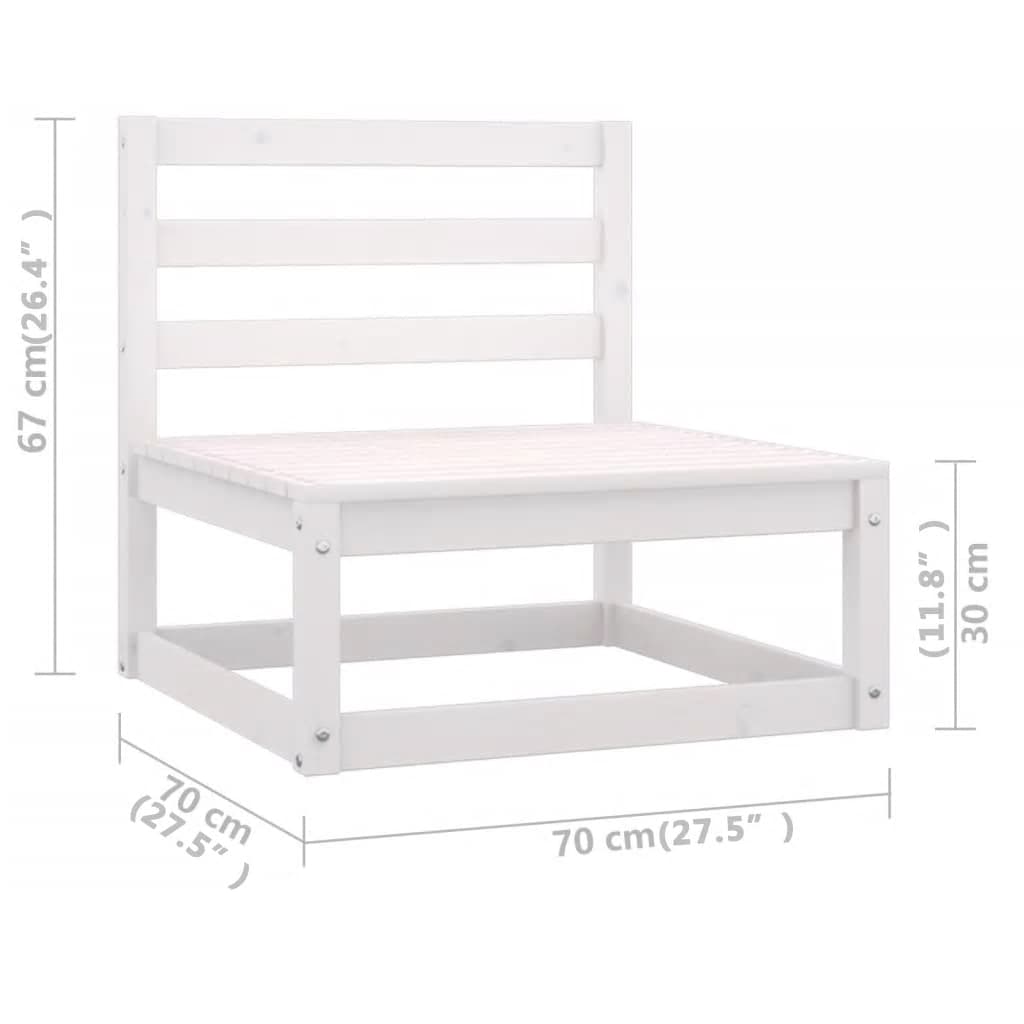 8-delige Loungeset massief grenenhout