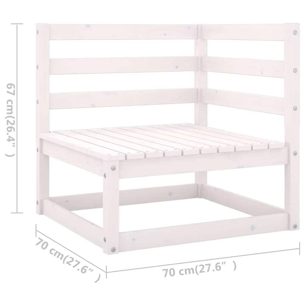 9-delige Loungeset massief grenenhout