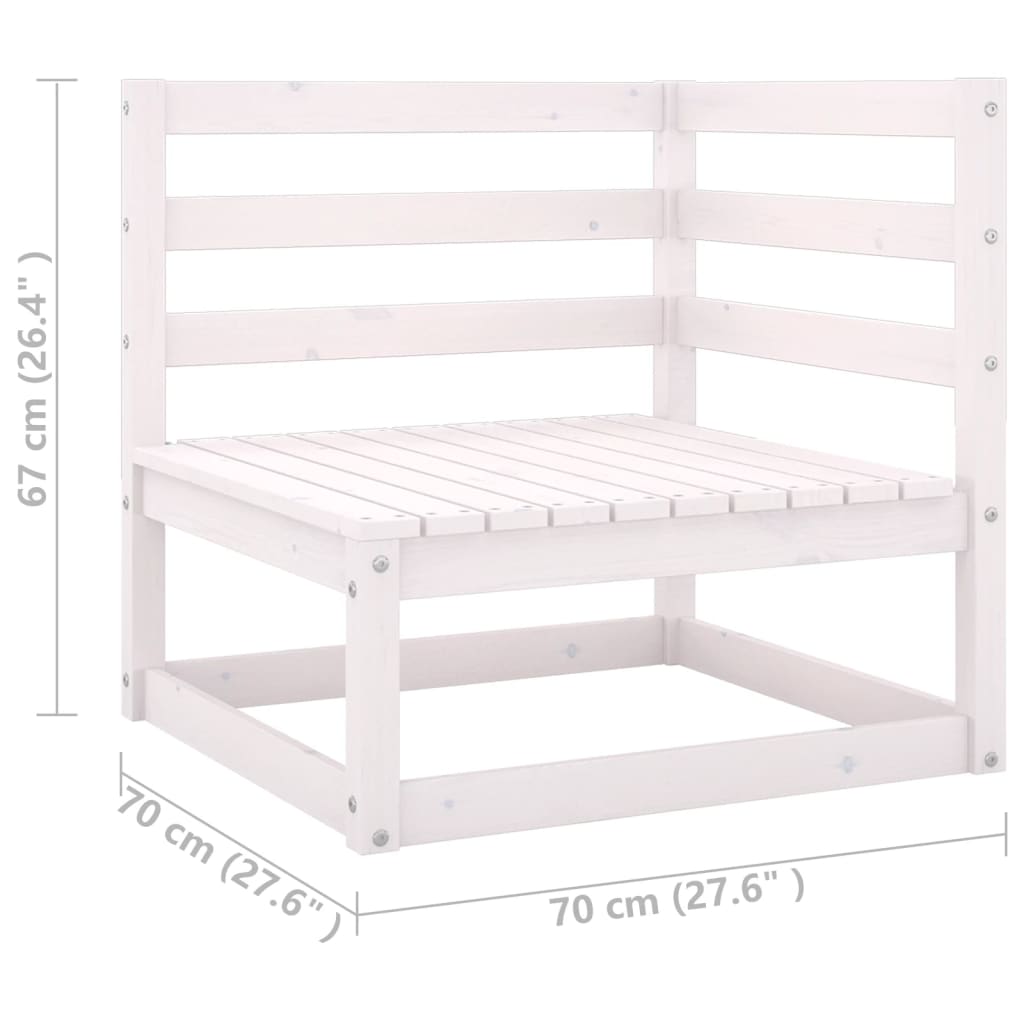 8-delige Loungeset massief grenenhout