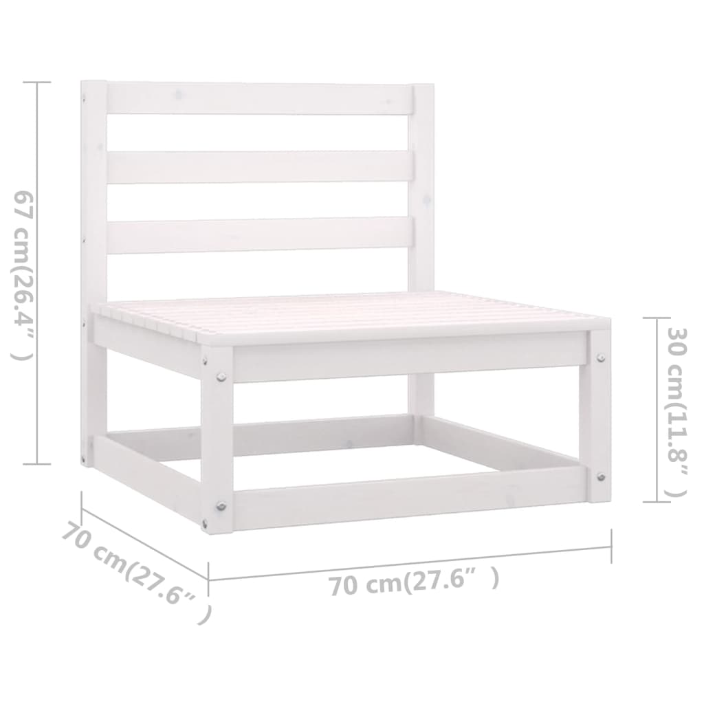 13-delige Loungeset massief grenenhout