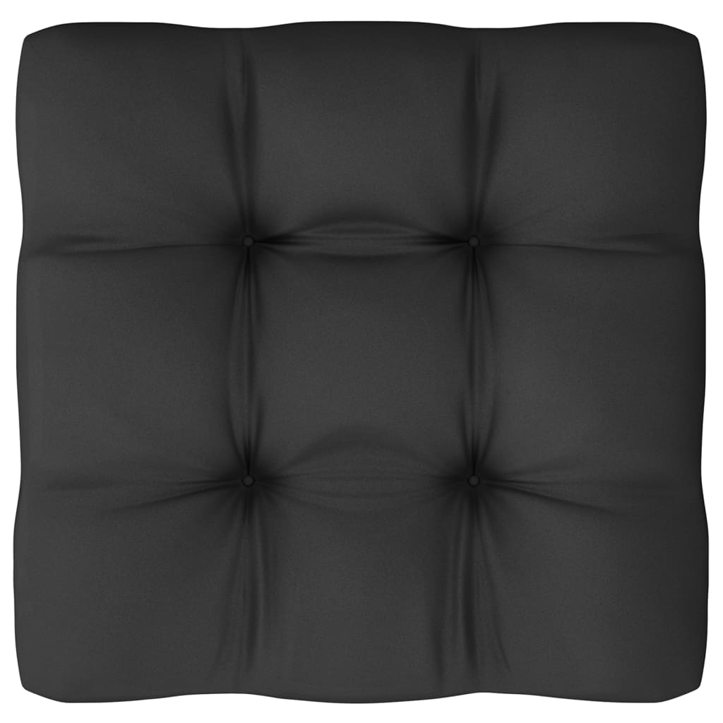 Ensemble Lounge 10 pièces avec coussins en pin de couleur anthracite