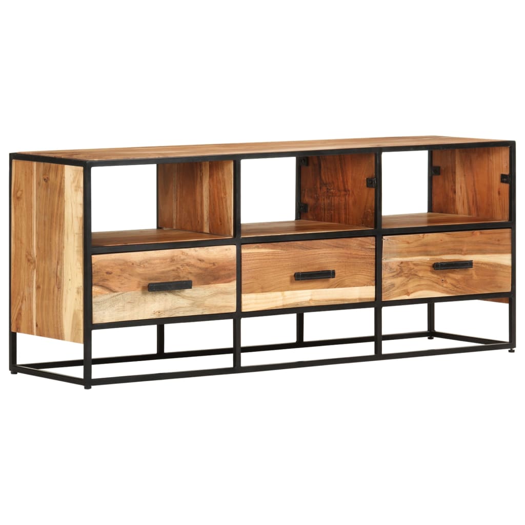 Tv-meubel 110x30x45 cm massief acaciahout