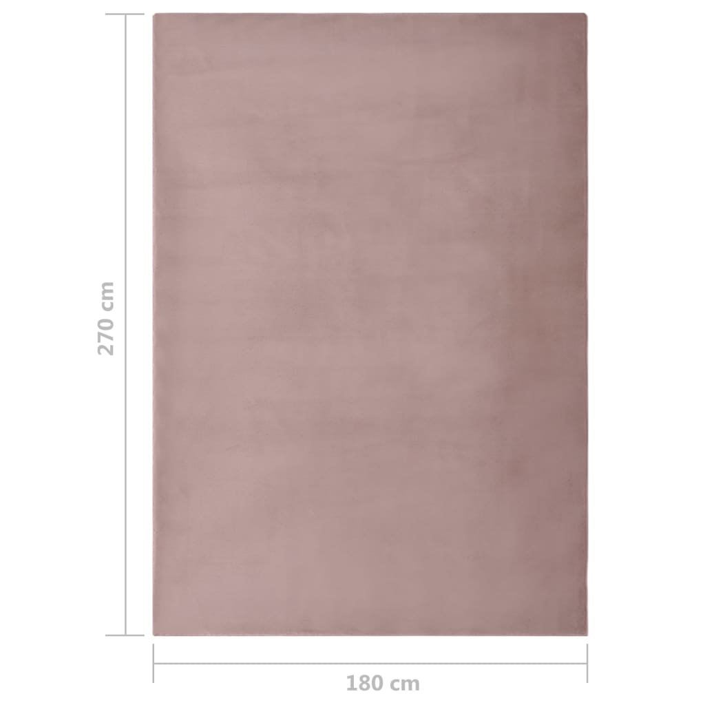 Tapis 160 cm fourrure de lapin artificielle