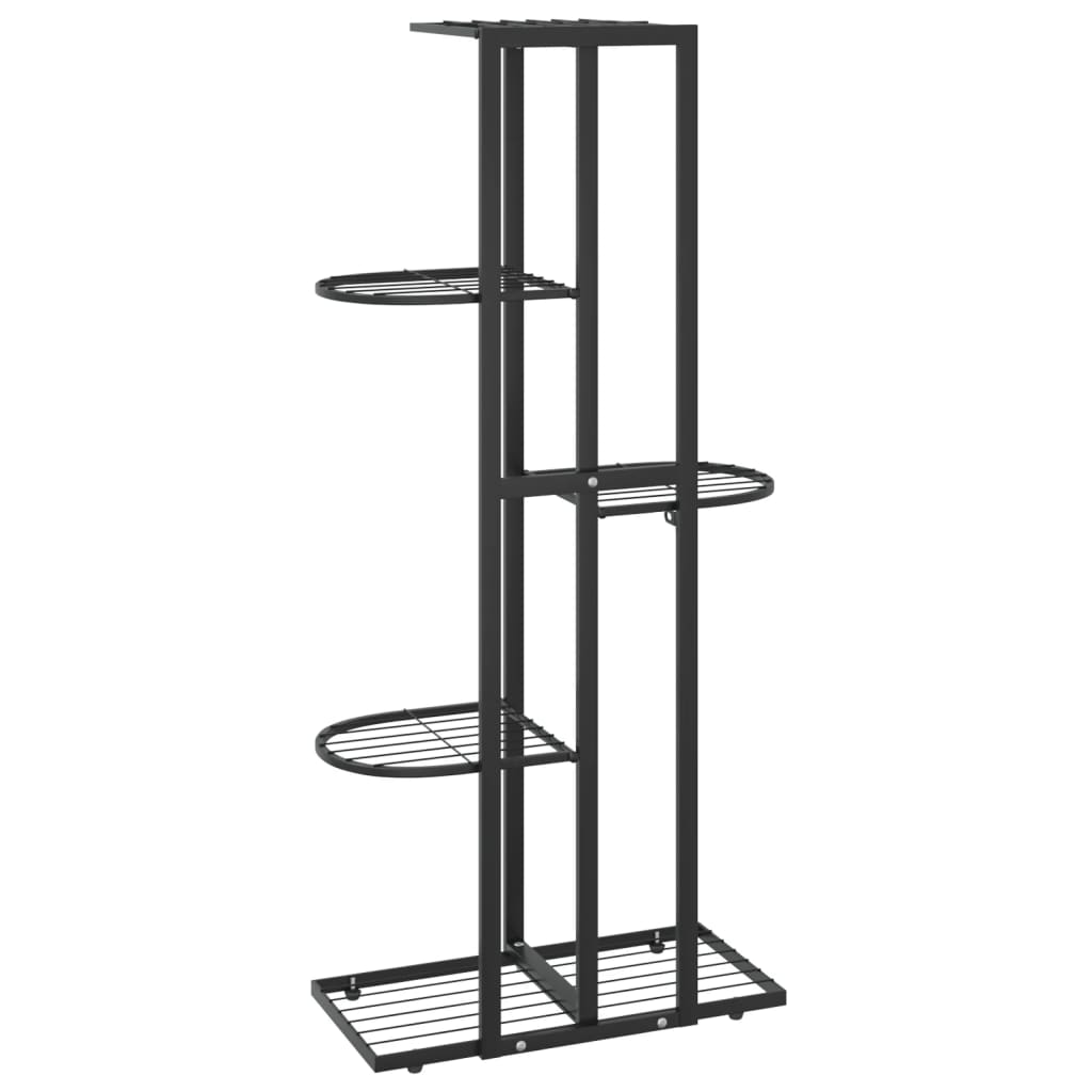 Bloemenstandaard met 4 lagen 43x22x76 cm metaal