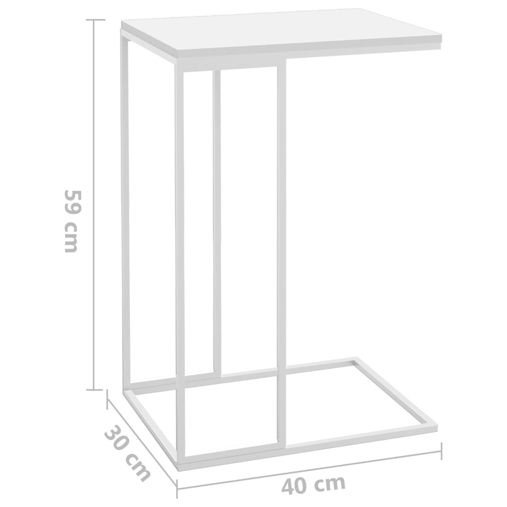 Table d'appoint à roulettes 40x30x63,5 bois travaillé