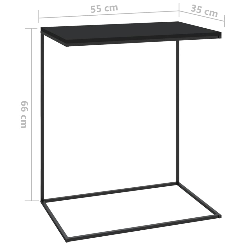 Table d'appoint à roulettes 40x30x63,5 bois travaillé