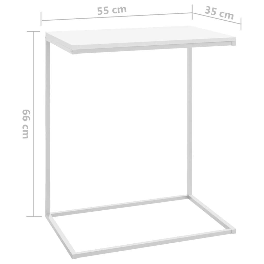 Table d'appoint à roulettes 40x30x63,5 bois travaillé